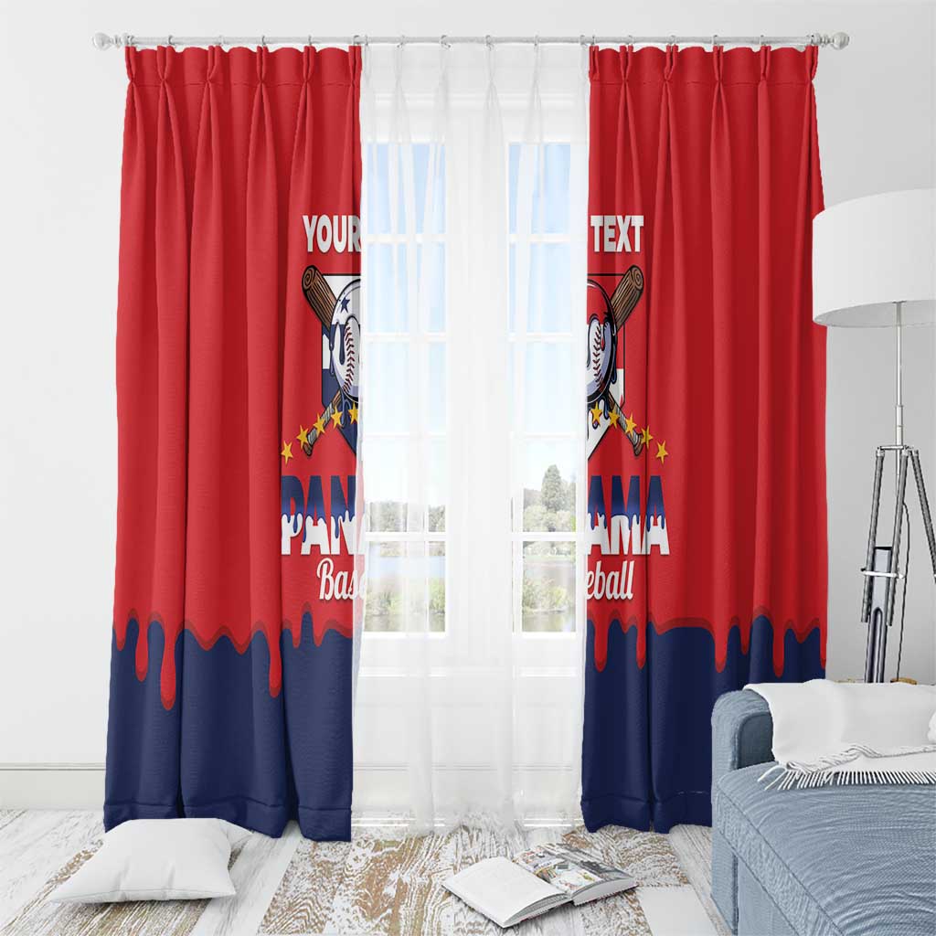 Panama 2026 Baseball Custom Window Curtain Go Champions Drip Style