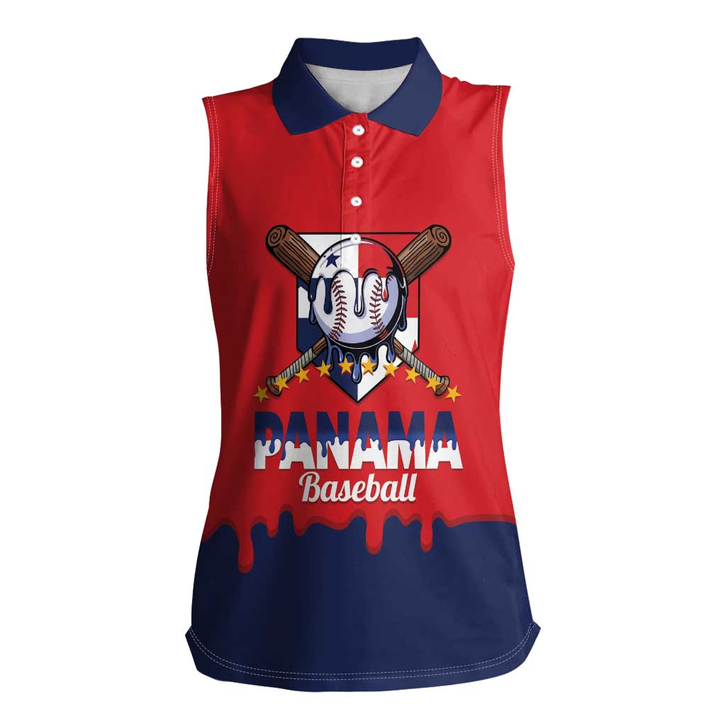Panama 2026 Baseball Custom Women Sleeveless Polo Shirt Go Champions Drip Style