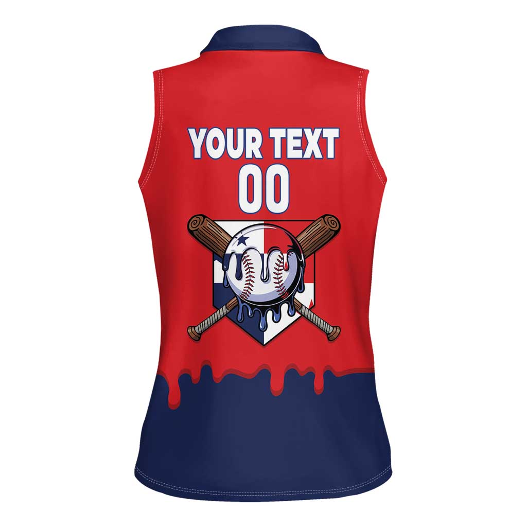 Panama 2026 Baseball Custom Women Sleeveless Polo Shirt Go Champions Drip Style
