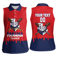 Panama 2026 Baseball Custom Women Sleeveless Polo Shirt Go Champions Drip Style