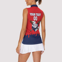 Panama 2026 Baseball Custom Women Sleeveless Polo Shirt Go Champions Drip Style