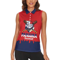 Panama 2026 Baseball Custom Women Sleeveless Polo Shirt Go Champions Drip Style