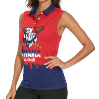 Panama 2026 Baseball Custom Women Sleeveless Polo Shirt Go Champions Drip Style