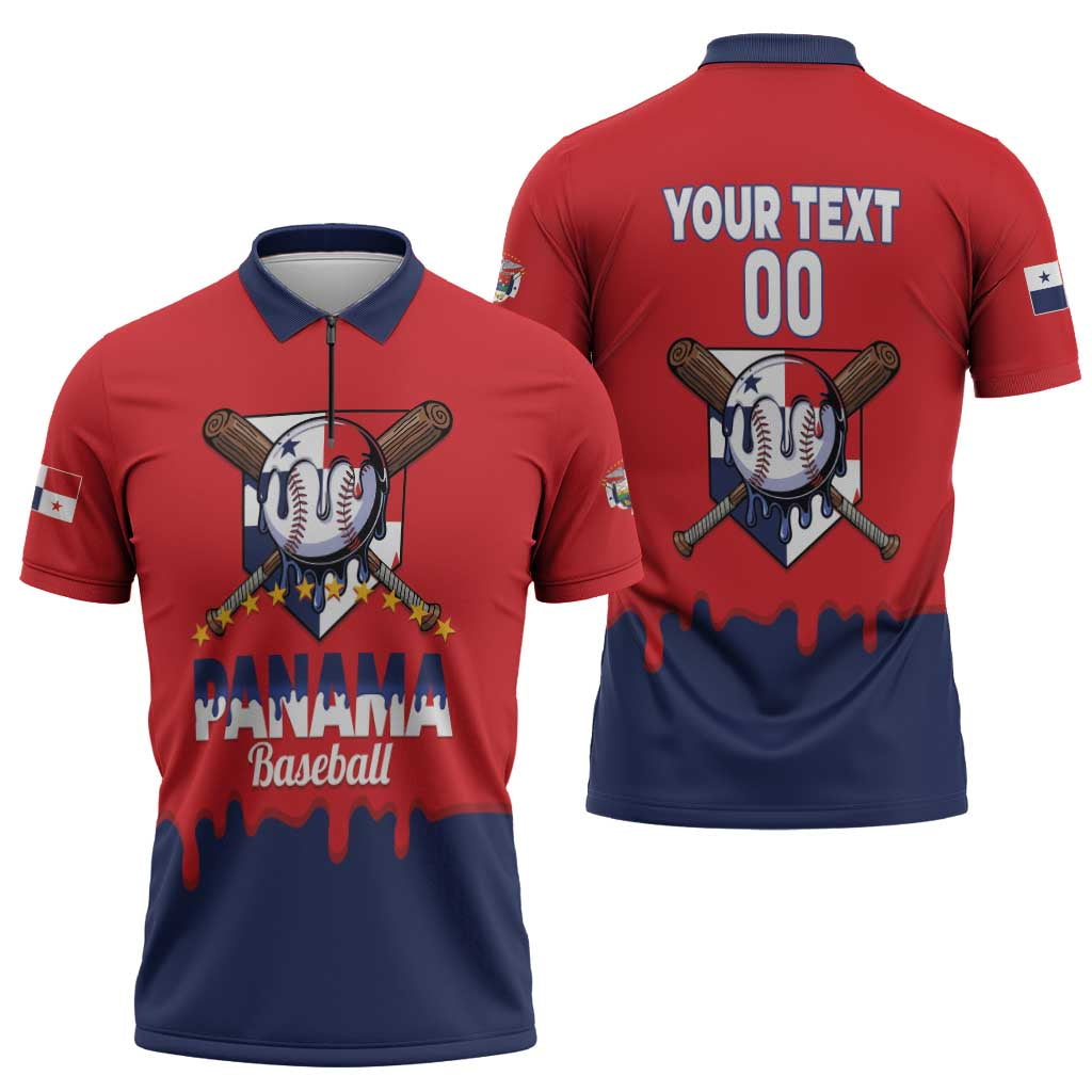 Panama 2026 Baseball Custom Zipper Polo Shirt Go Champions Drip Style
