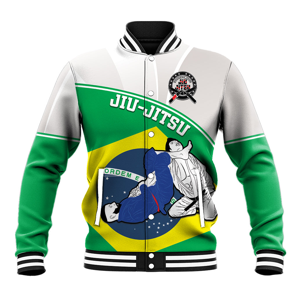 Brazil Jiujitsu Baseball Jacket BJJ 2024 Flag Vibes