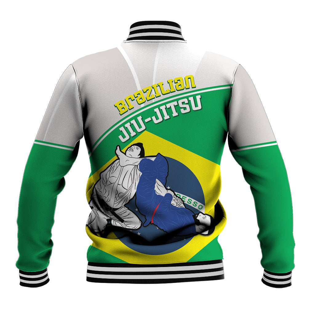 Brazil Jiujitsu Baseball Jacket BJJ 2024 Flag Vibes - Wonder Print Shop