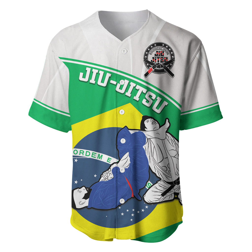 Brazil Jiujitsu Baseball Jersey BJJ 2024 Flag Vibes