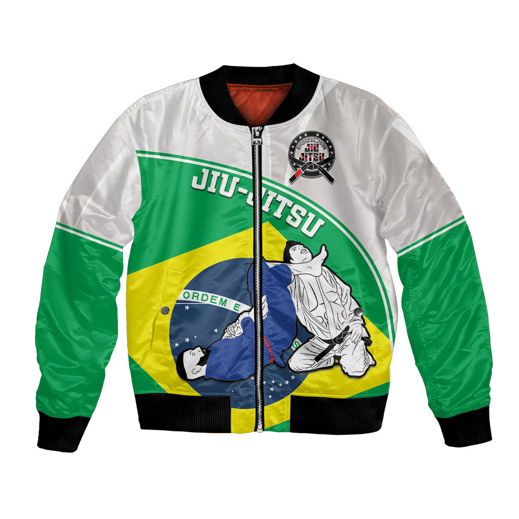 Brazil Jiujitsu Bomber Jacket BJJ 2024 Flag Vibes - Wonder Print Shop