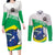 Brazil Jiujitsu Couples Matching Long Sleeve Bodycon Dress and Long Sleeve Button Shirt BJJ 2024 Flag Vibes