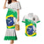 Brazil Jiujitsu Couples Matching Mermaid Dress and Hawaiian Shirt BJJ 2024 Flag Vibes