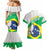 Brazil Jiujitsu Couples Matching Mermaid Dress and Hawaiian Shirt BJJ 2024 Flag Vibes