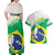 Brazil Jiujitsu Couples Matching Off Shoulder Maxi Dress and Hawaiian Shirt BJJ 2024 Flag Vibes - Wonder Print Shop