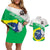 Brazil Jiujitsu Couples Matching Off Shoulder Short Dress and Hawaiian Shirt BJJ 2024 Flag Vibes