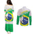 Brazil Jiujitsu Couples Matching Puletasi and Long Sleeve Button Shirt BJJ 2024 Flag Vibes