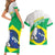 Brazil Jiujitsu Couples Matching Short Sleeve Bodycon Dress and Hawaiian Shirt BJJ 2024 Flag Vibes