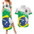Brazil Jiujitsu Couples Matching Summer Maxi Dress and Hawaiian Shirt BJJ 2024 Flag Vibes