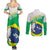 Brazil Jiujitsu Couples Matching Summer Maxi Dress and Long Sleeve Button Shirt BJJ 2024 Flag Vibes