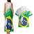 Brazil Jiujitsu Couples Matching Tank Maxi Dress and Hawaiian Shirt BJJ 2024 Flag Vibes - Wonder Print Shop