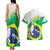 Brazil Jiujitsu Couples Matching Tank Maxi Dress and Hawaiian Shirt BJJ 2024 Flag Vibes