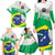 Brazil Jiujitsu Family Matching Long Sleeve Bodycon Dress and Hawaiian Shirt BJJ 2024 Flag Vibes