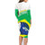 Brazil Jiujitsu Family Matching Long Sleeve Bodycon Dress and Hawaiian Shirt BJJ 2024 Flag Vibes - Wonder Print Shop