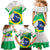 Brazil Jiujitsu Family Matching Mermaid Dress and Hawaiian Shirt BJJ 2024 Flag Vibes