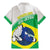 Brazil Jiujitsu Family Matching Mermaid Dress and Hawaiian Shirt BJJ 2024 Flag Vibes - Wonder Print Shop