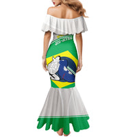 Brazil Jiujitsu Family Matching Mermaid Dress and Hawaiian Shirt BJJ 2024 Flag Vibes - Wonder Print Shop