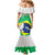 Brazil Jiujitsu Family Matching Mermaid Dress and Hawaiian Shirt BJJ 2024 Flag Vibes