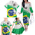 Brazil Jiujitsu Family Matching Off Shoulder Long Sleeve Dress and Hawaiian Shirt BJJ 2024 Flag Vibes - Wonder Print Shop