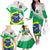 Brazil Jiujitsu Family Matching Off Shoulder Long Sleeve Dress and Hawaiian Shirt BJJ 2024 Flag Vibes