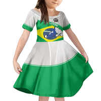 Brazil Jiujitsu Family Matching Off Shoulder Maxi Dress and Hawaiian Shirt BJJ 2024 Flag Vibes - Wonder Print Shop
