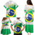 Brazil Jiujitsu Family Matching Puletasi and Hawaiian Shirt BJJ 2024 Flag Vibes - Wonder Print Shop