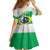 Brazil Jiujitsu Family Matching Short Sleeve Bodycon Dress and Hawaiian Shirt BJJ 2024 Flag Vibes