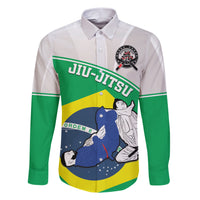 Brazil Jiujitsu Family Matching Short Sleeve Bodycon Dress and Hawaiian Shirt BJJ 2024 Flag Vibes - Wonder Print Shop