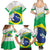 Brazil Jiujitsu Family Matching Summer Maxi Dress and Hawaiian Shirt BJJ 2024 Flag Vibes