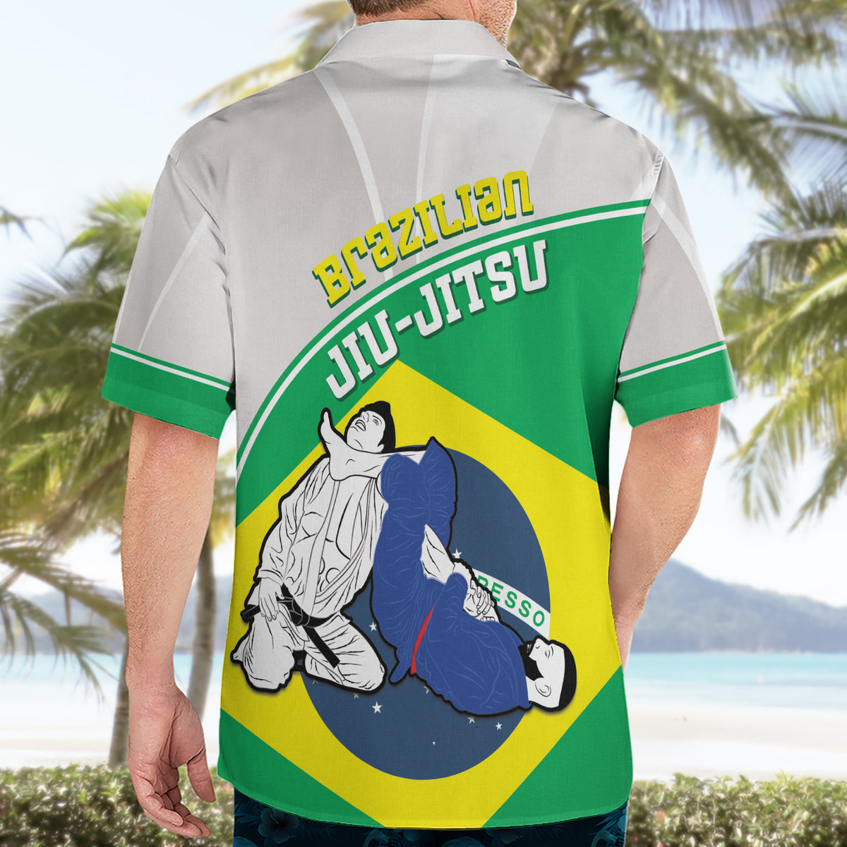 Brazil Jiujitsu Hawaiian Shirt BJJ 2024 Flag Vibes - Wonder Print Shop