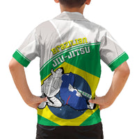 Brazil Jiujitsu Kid Hawaiian Shirt BJJ 2024 Flag Vibes - Wonder Print Shop