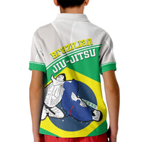 Brazil Jiujitsu Kid Polo Shirt BJJ 2024 Flag Vibes - Wonder Print Shop