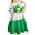 Brazil Jiujitsu Kid Short Sleeve Dress BJJ 2024 Flag Vibes