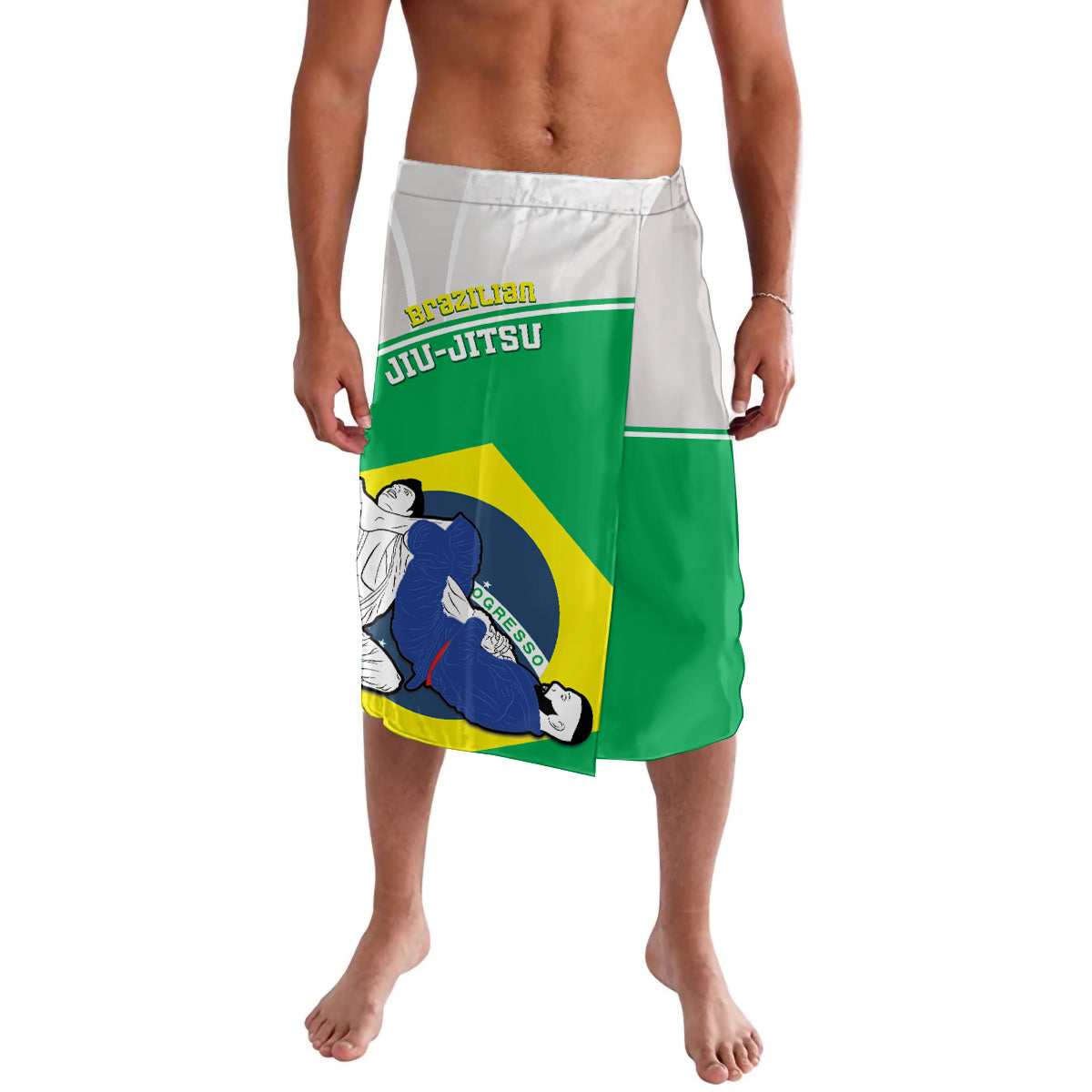Brazil Jiujitsu Lavalava BJJ 2024 Flag Vibes - Wonder Print Shop