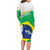 Brazil Jiujitsu Long Sleeve Bodycon Dress BJJ 2024 Flag Vibes