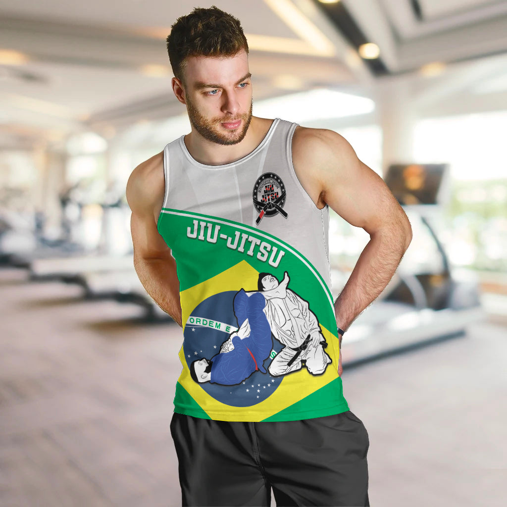 Brazil Jiujitsu Men Tank Top BJJ 2024 Flag Vibes - Wonder Print Shop
