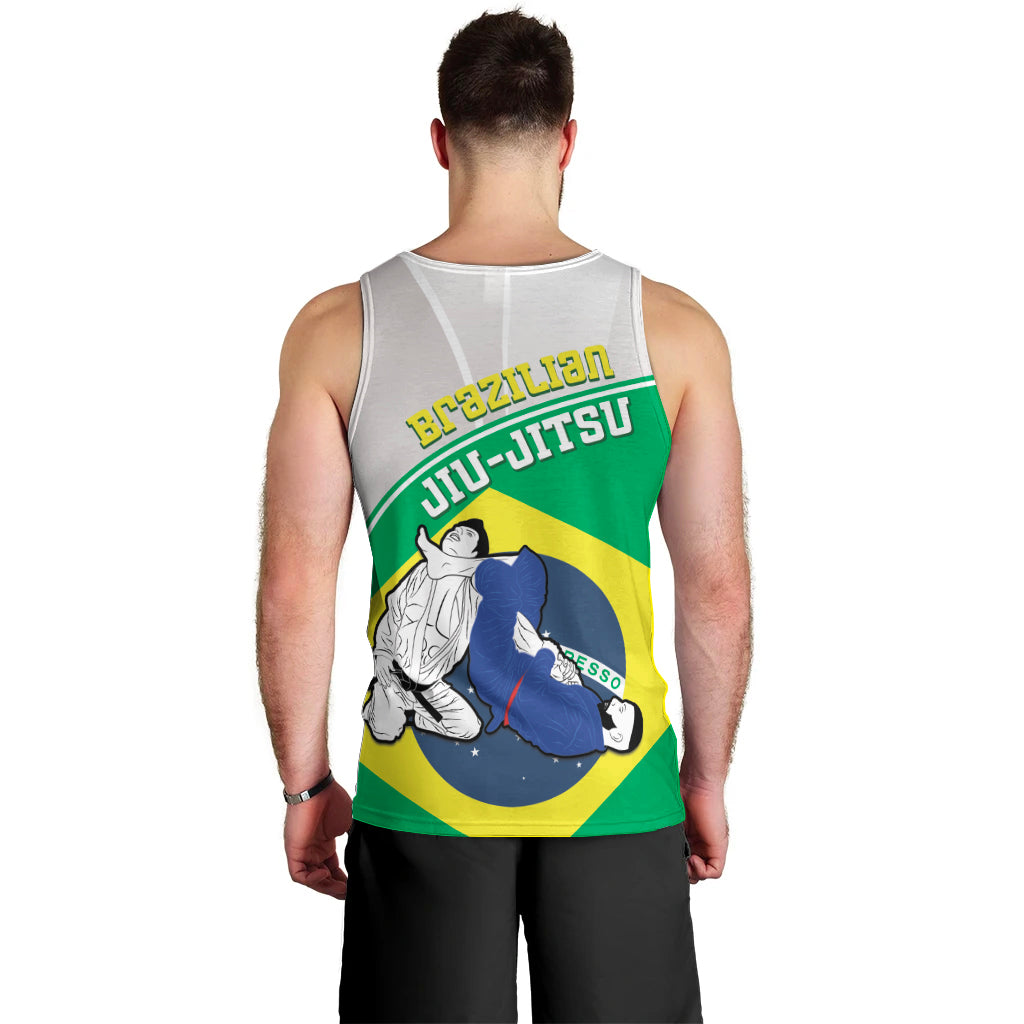Brazil Jiujitsu Men Tank Top BJJ 2024 Flag Vibes - Wonder Print Shop