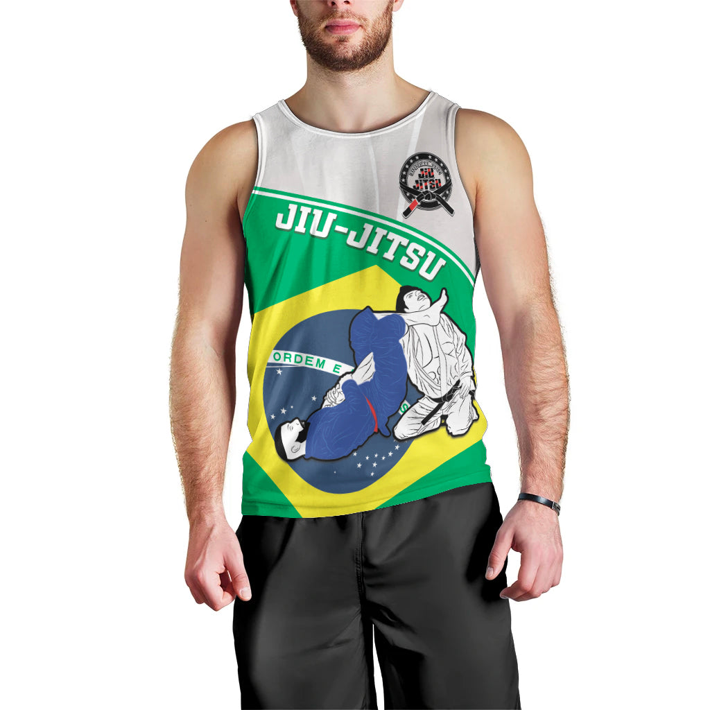 Brazil Jiujitsu Men Tank Top BJJ 2024 Flag Vibes - Wonder Print Shop