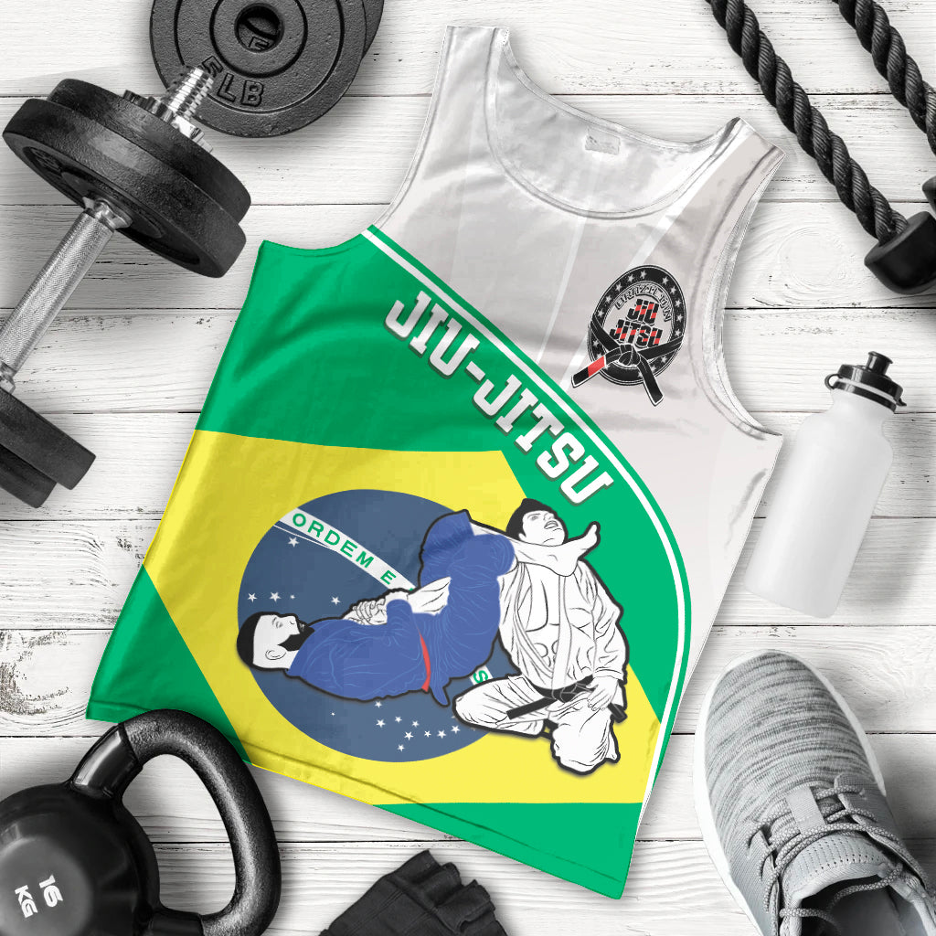 Brazil Jiujitsu Men Tank Top BJJ 2024 Flag Vibes - Wonder Print Shop