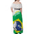 Brazil Jiujitsu Off Shoulder Maxi Dress BJJ 2024 Flag Vibes - Wonder Print Shop