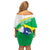 Brazil Jiujitsu Off Shoulder Short Dress BJJ 2024 Flag Vibes
