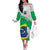 Brazil Jiujitsu Off The Shoulder Long Sleeve Dress BJJ 2024 Flag Vibes