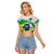 Brazil Jiujitsu Raglan Cropped T Shirt BJJ 2024 Flag Vibes